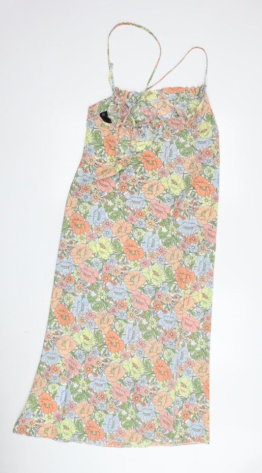 ASOS DESIGN Women's Floral Slip Dress UK 14 Multicoloured