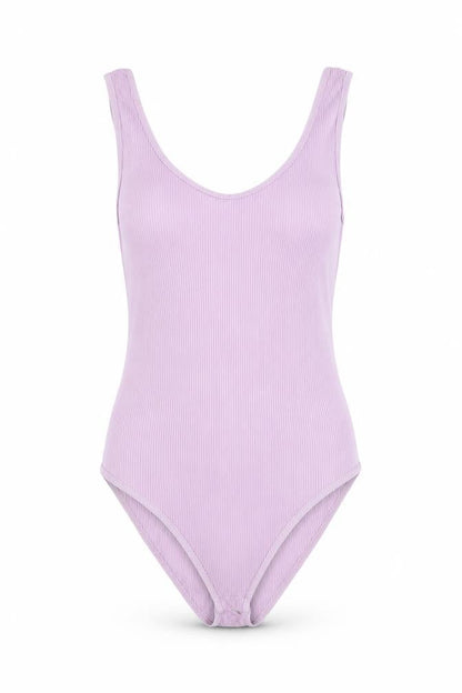 Womens UK Size 14 Stradivarius One-Piece Pink Bodysuit