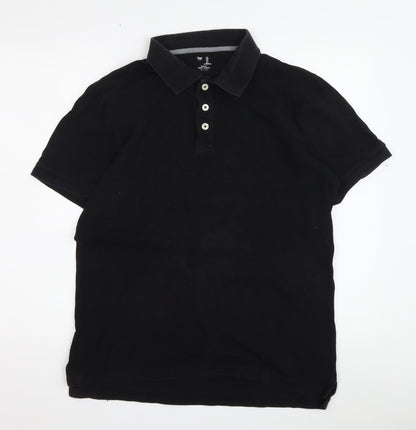 Gap Men's Black Slim Fit Polo L