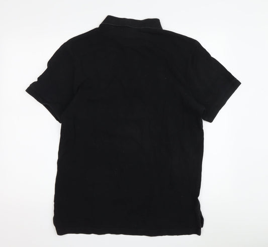 Gap Men's Black Slim Fit Polo L