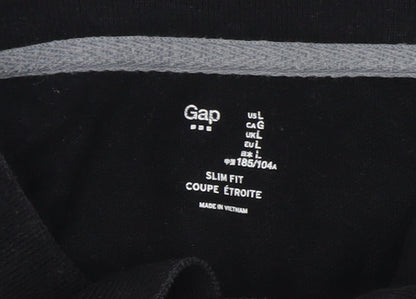 Gap Men's Black Slim Fit Polo L
