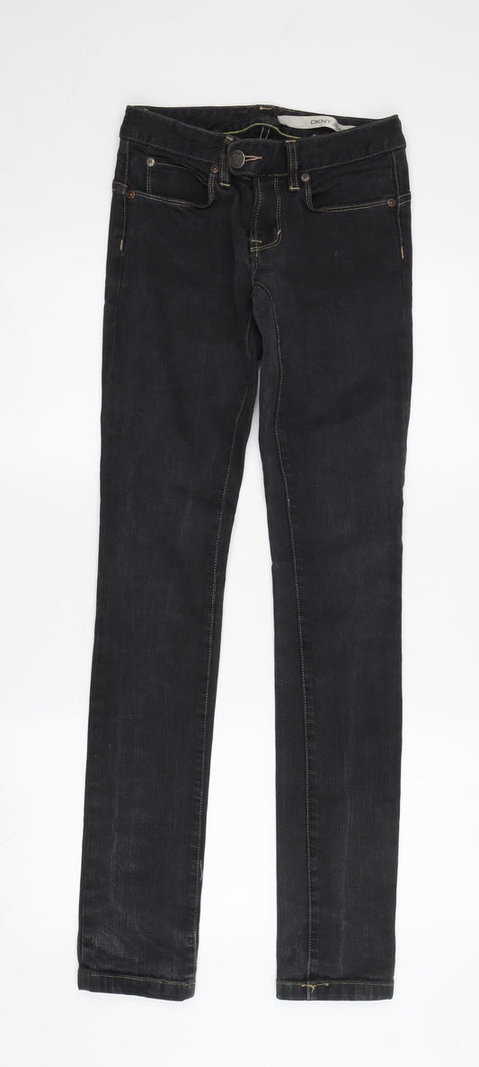 DKNY Women's Black Skinny Jeans, Size 25, Stylish & Comfortable
