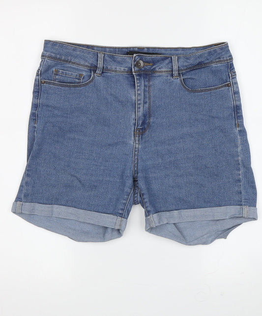 Vero Moda Women's Blue Denim Boyfriend Shorts, M