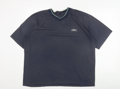 Umbro Men's XL Blue V-Neck T-Shirt