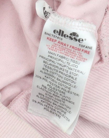 Ellesse Unisex Adults Pink Pullover Hoodie XL