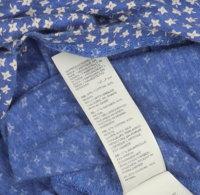 Womens UK Size 10 Fat Face Blue Tunic Blouse
