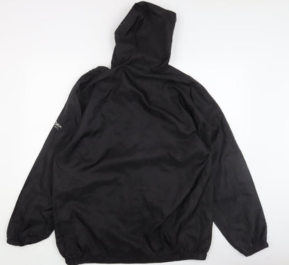 Mens UK Size L Cotton Traders Black Windbreaker Coat