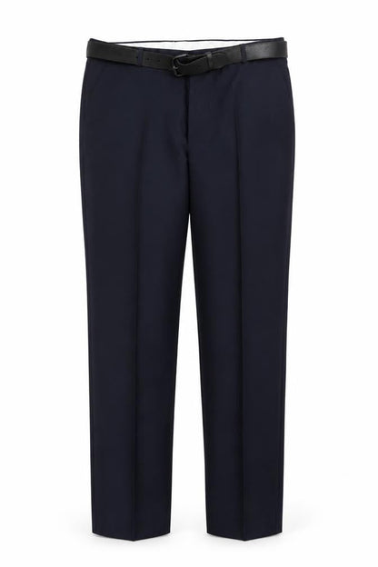 Mens UK Size 40 Chums Regular Fit Dress Pants Black Trousers