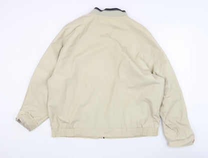 Mens UK Size XL BHS Beige Bomber Jacket