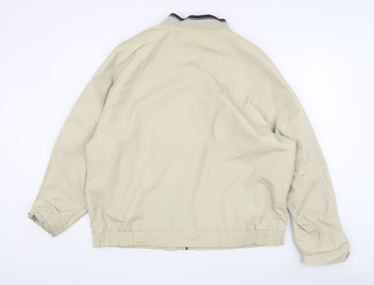 Mens UK Size XL BHS Beige Bomber Jacket