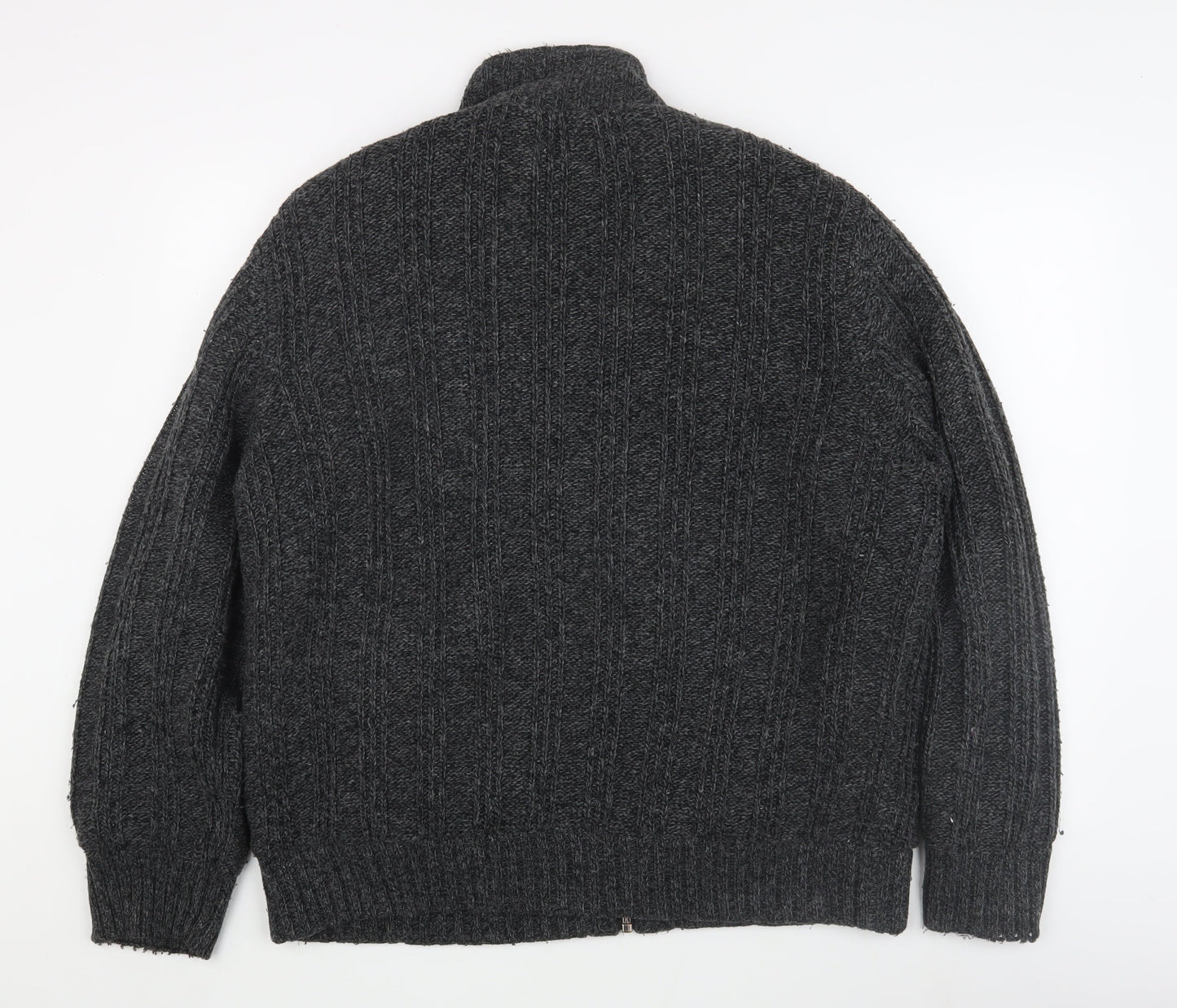 Marks and Spencer Men's Grey XL Full Zip Jumper