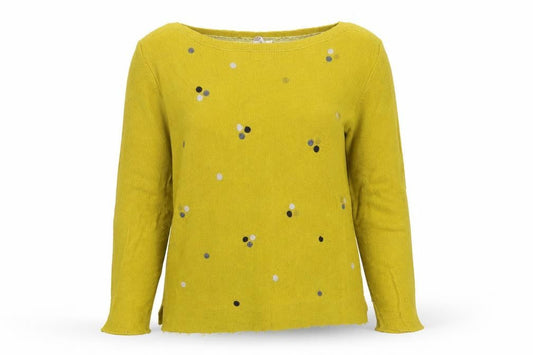 Womens UK Size 10 H&M Yellow Pullover Jumper