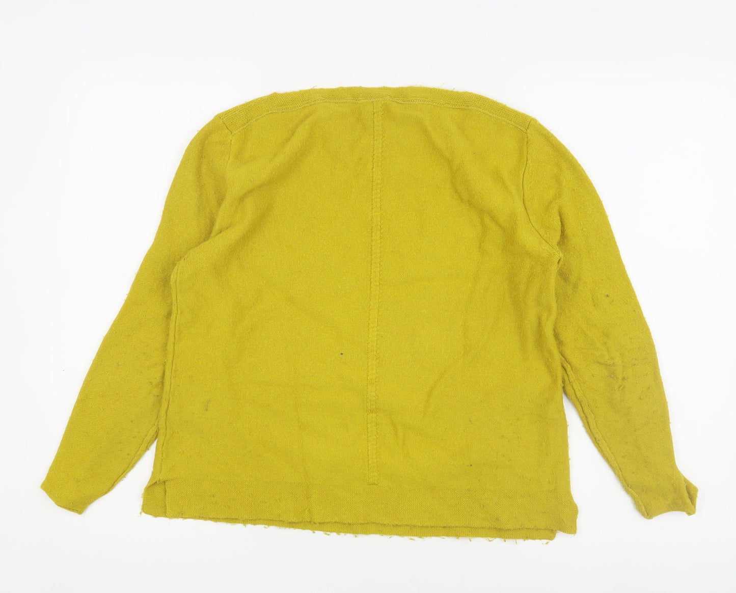 Womens UK Size 10 H&M Yellow Pullover Jumper