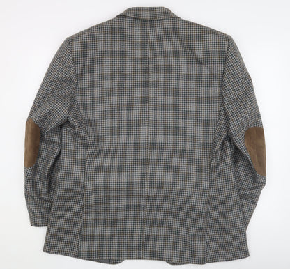 Mens UK Size 42 Dunn & Co Regular Grey Suit Jacket