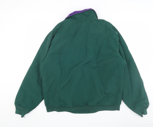 Womens UK Size M Lands' End Green Basic Jacket