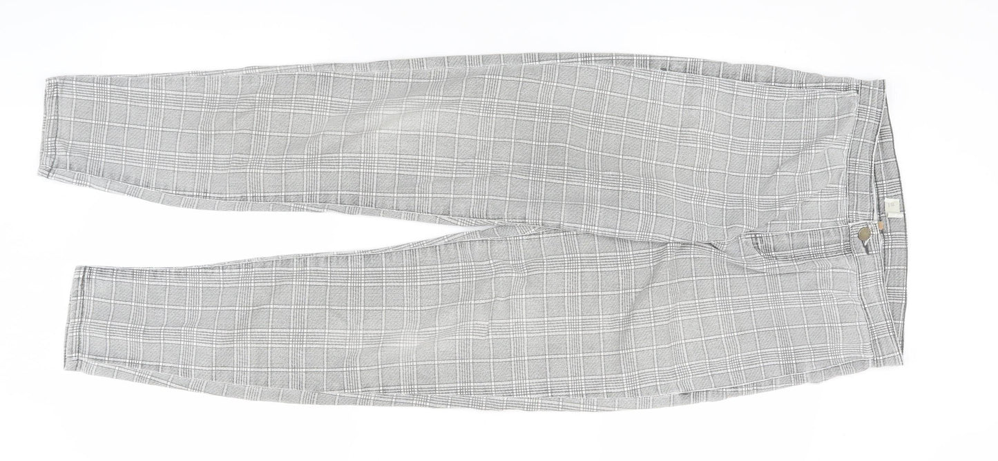 Topshop Unisex Grey Jogger Trousers, Size 28, Casual