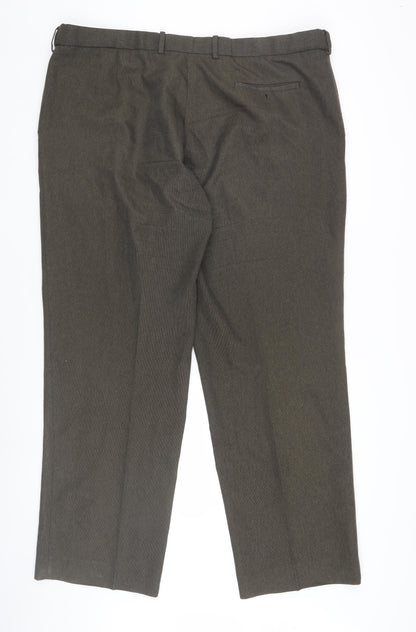 Greenwoods Mens Brown Regular Fit Dress Pants 44