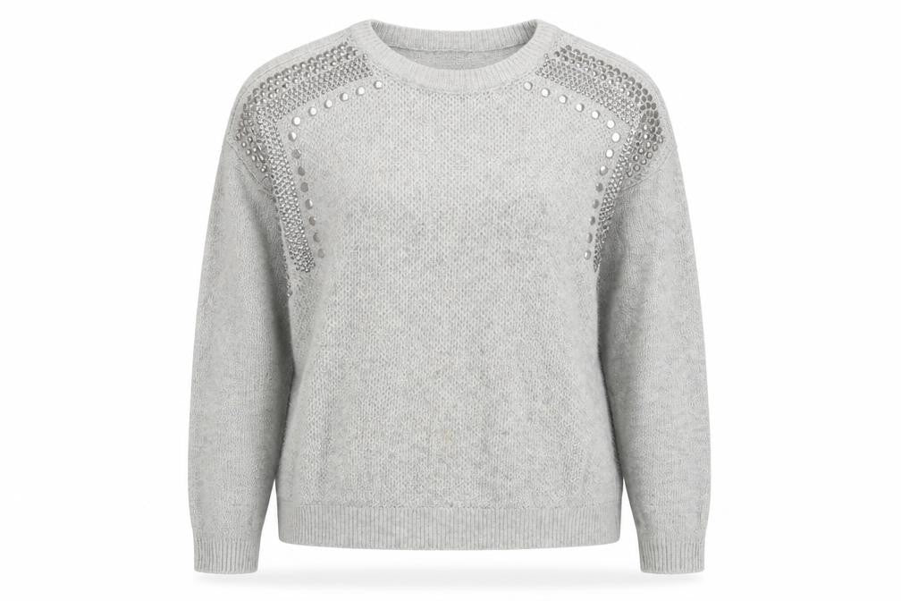 Womens UK Size 12 Warehouse Grey Pullover Jumper