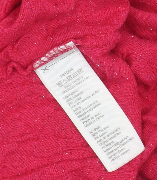 Womens UK Size 12 Monsoon Red  T-Shirt