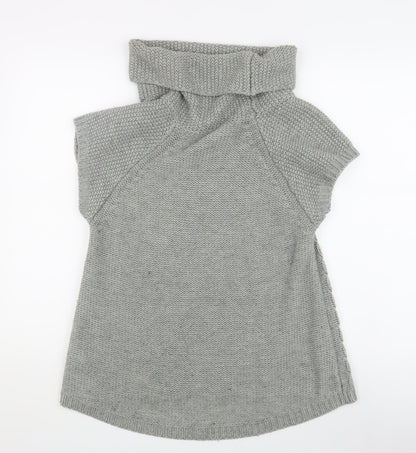 Womens UK Size M Oasis Grey Tunic Jumper