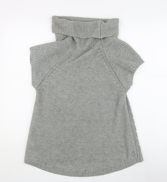 Womens UK Size M Oasis Grey Tunic Jumper
