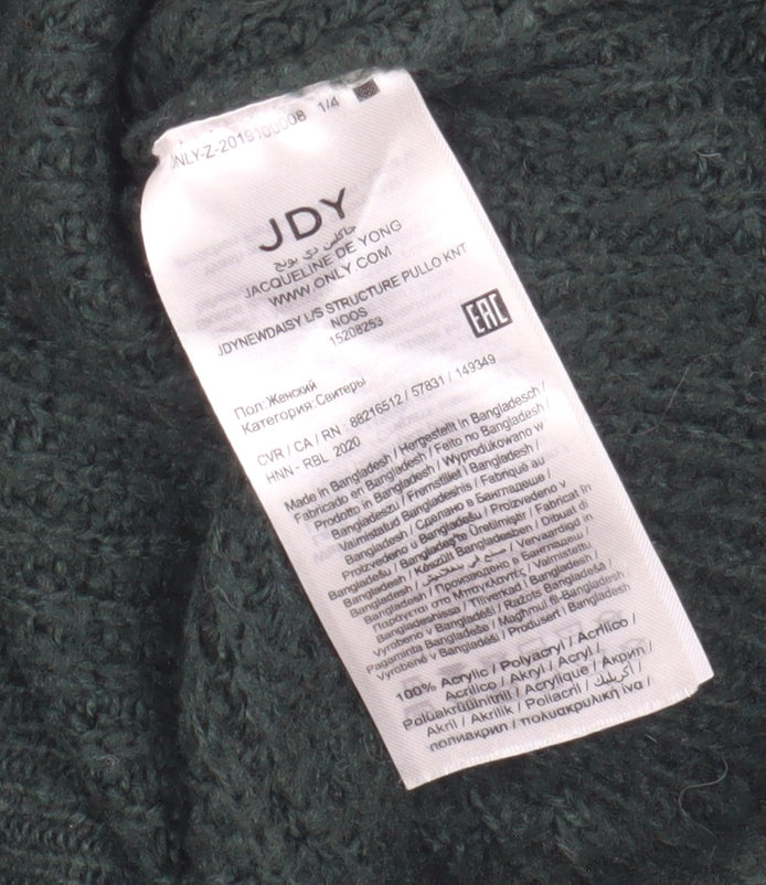 Womens UK Size XS Jacqueline de Yong Green Pullover Jumper