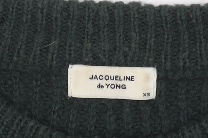Womens UK Size XS Jacqueline de Yong Green Pullover Jumper