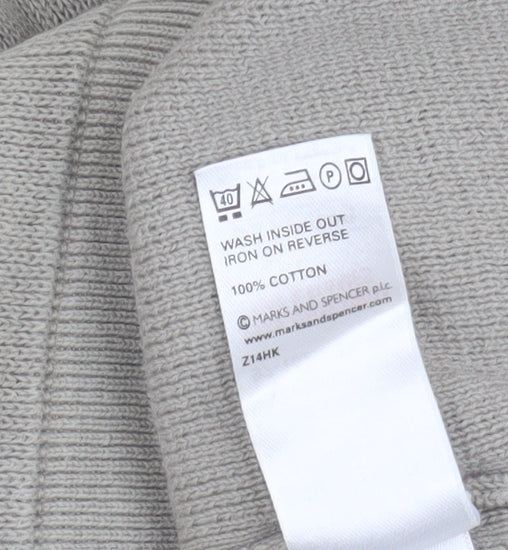 Marks and Spencer Men’s Grey Cotton Pullover, M Size