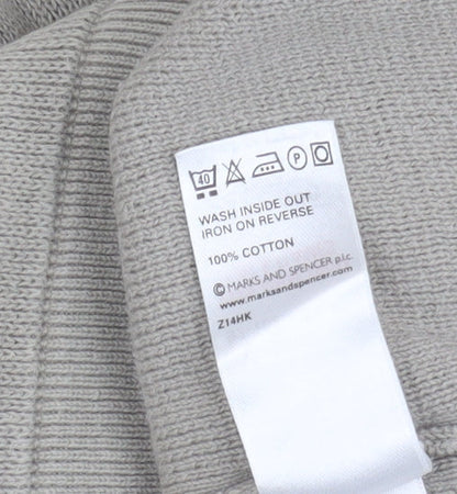 Marks and Spencer Men’s Grey Cotton Pullover, M Size