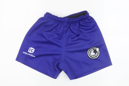 Krusada Boys Blue Athletic Shorts Size S for Gym & Training