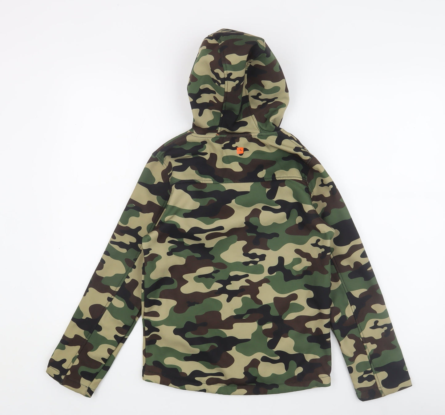 Mountain Warehouse Boys Camo Softshell Jacket 9-10Y Green
