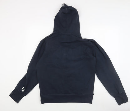 Hunch Men's Blue Pullover Hoodie - Medium, Sports Logo