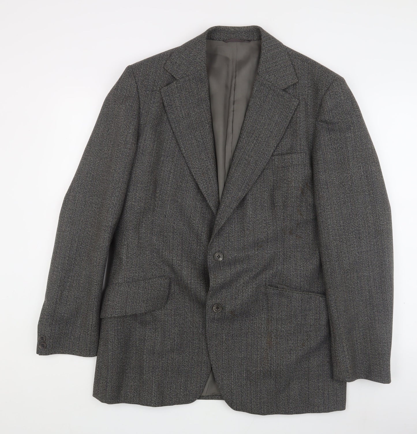 Mens UK Size 43 Dunn & Co Regular Grey Suit Jacket