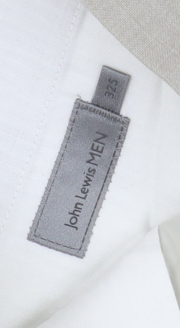 John Lewis Men Beige Dress Pants 32 Regular Straight