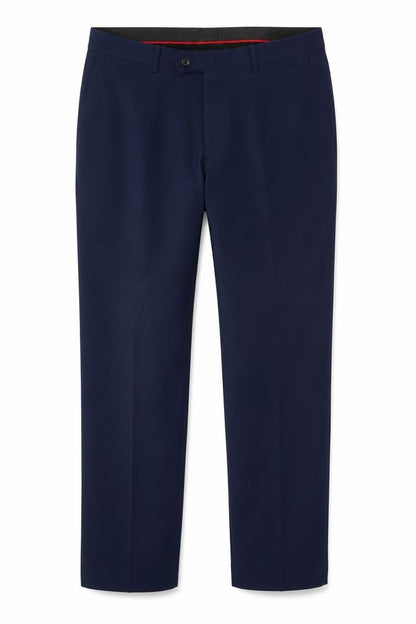 Mens UK Size 36L Dobell Slim Fit Dress Pants Blue Trousers