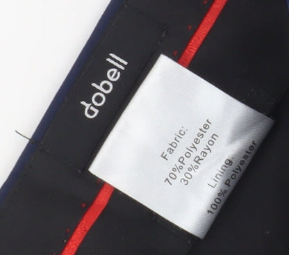 dobell Men's Blue Slim Fit Dress Pants 36L