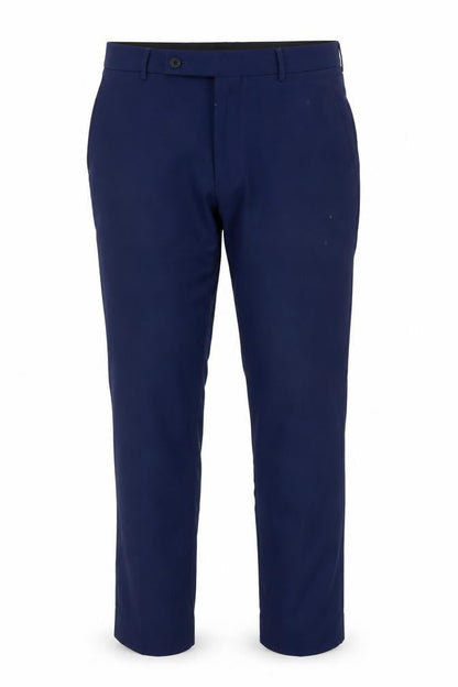 Mens UK Size 36L Dobell Slim Fit Dress Pants Blue Trousers