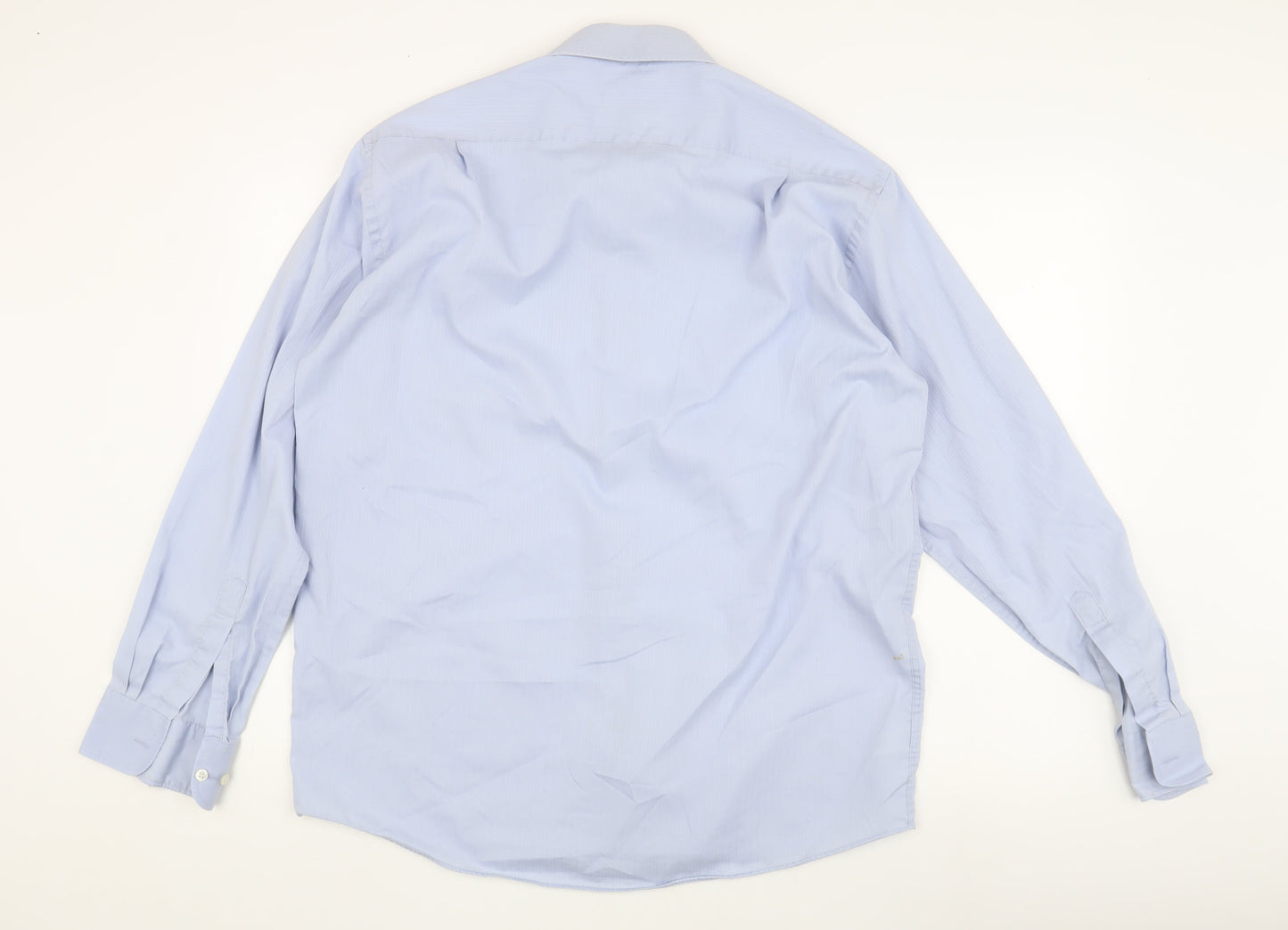 Marks and Spencer Men's Blue Classic Fit Shirt 17/43