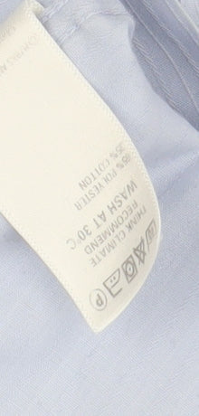 Marks and Spencer Men's Blue Classic Fit Shirt 17/43