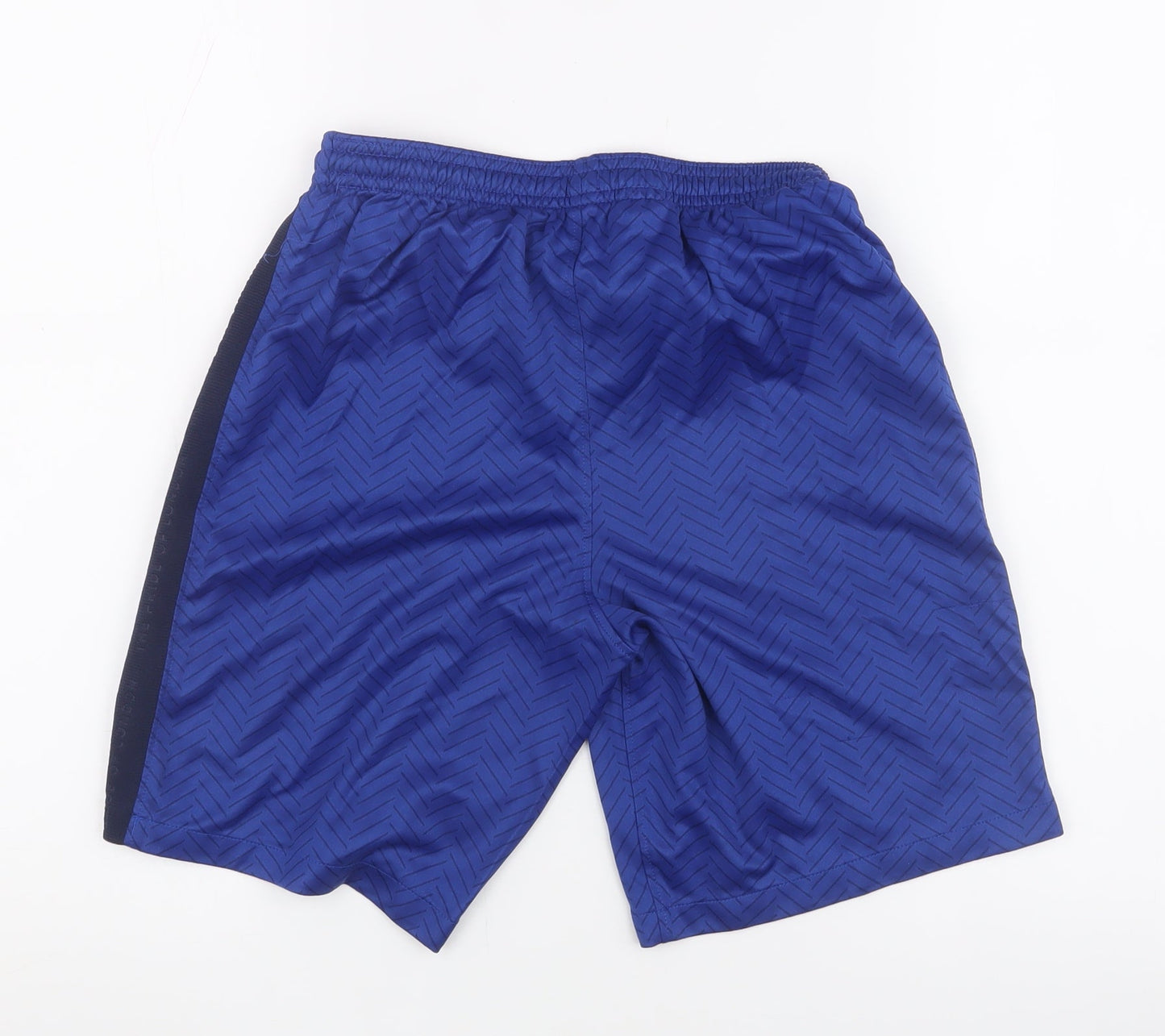 Nike Boys Blue Athletic Football Shorts, Size L