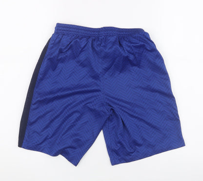 Nike Boys Blue Athletic Football Shorts, Size L