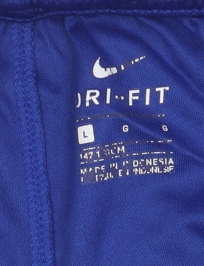 Nike Boys Blue Athletic Football Shorts, Size L