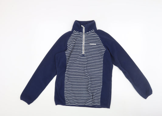 Additional front view of Craghoppers Women's Blue Fleece Jacket, size 12