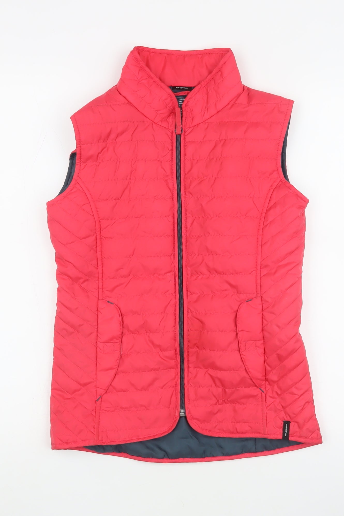 Teens UK Size 12 DECATHLON Red Quilted Coat