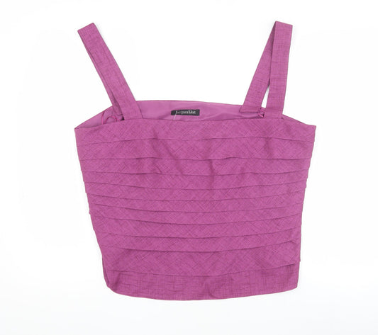 Jacques Vert Women's Purple Sleeveless Blouse, Size 20