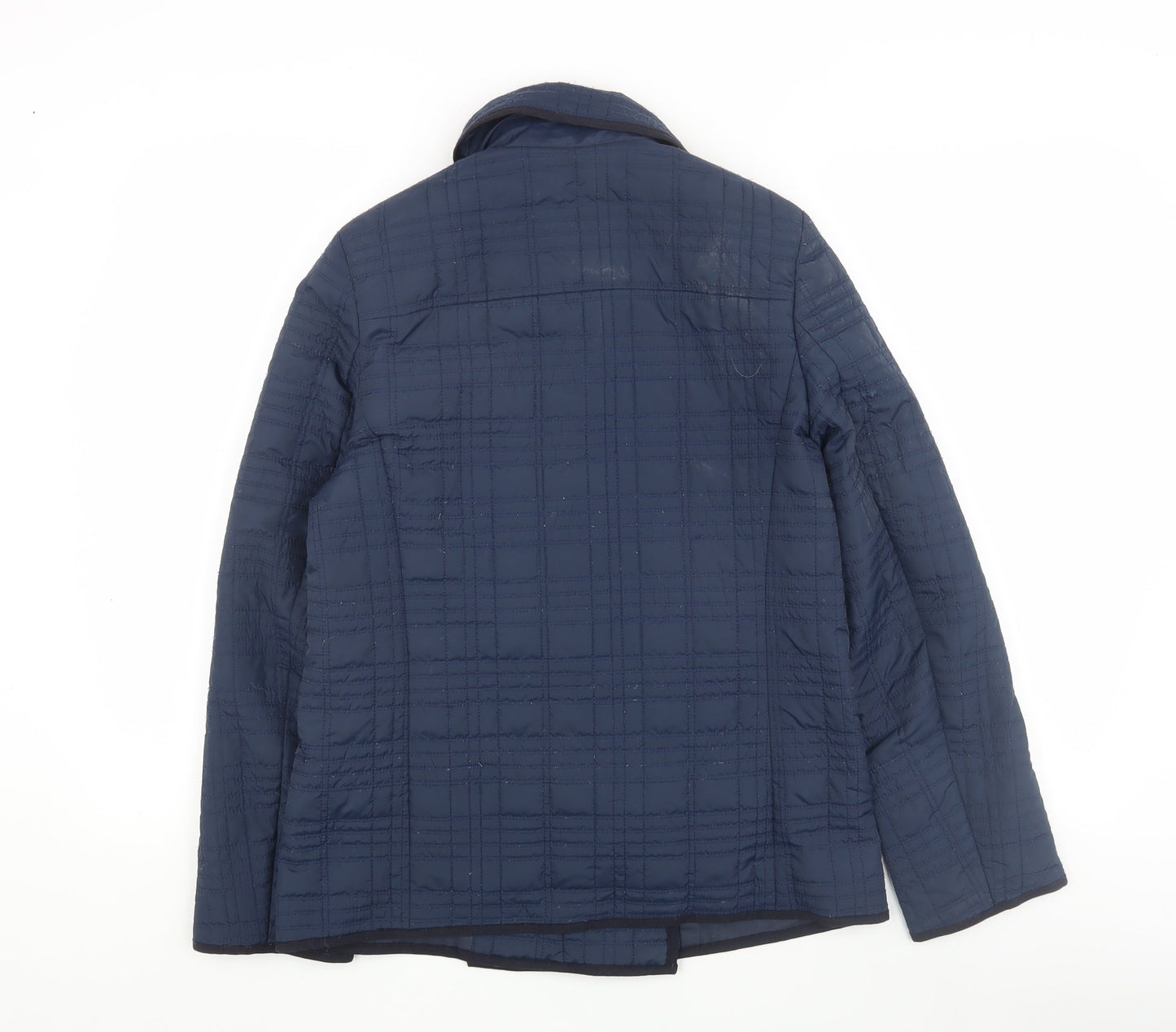 Farhi Women's Blue Quilted Jacket, Size 8, Casual Style