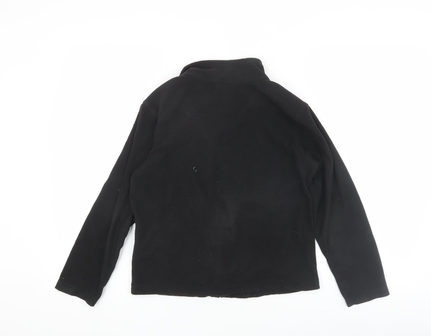 Regatta Boys Black Fleece Zip Jacket, Size 12 Years