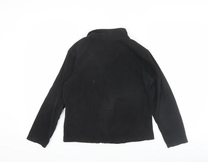 Regatta Boys Black Fleece Zip Jacket, Size 12 Years