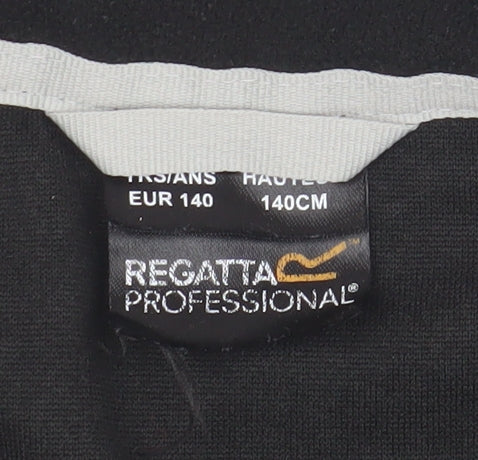 Regatta Boys Black Fleece Zip Jacket, Size 12 Years