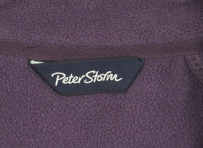 Peter Storm Girls Purple Fleece Jacket, Size 9-10, Activewear